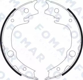 Комлект тормозных накладок FOMAR Friction FO 9077